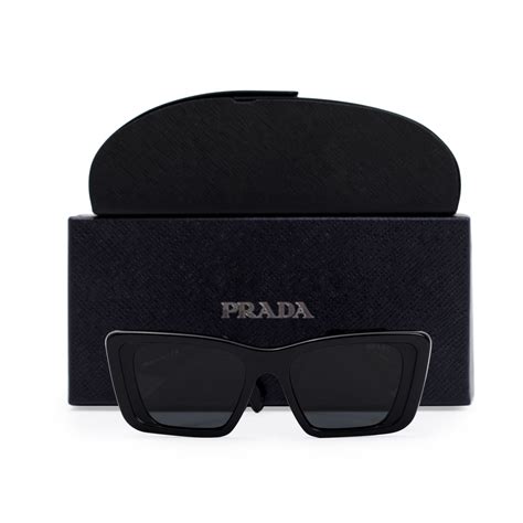 prada sunglasses spr08y|PRADA Acetate Symbole Sunglasses SPR 08Y Black.